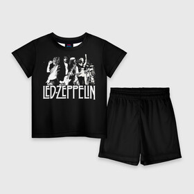 Детский костюм с шортами 3D с принтом Led Zeppelin 4 ,  |  | led zeppelin | лед зеппелин | роберт плант