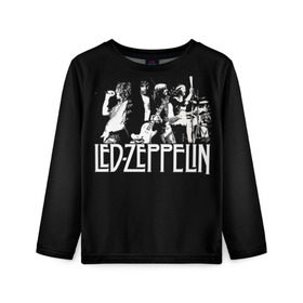 Детский лонгслив 3D с принтом Led Zeppelin 4 , 100% полиэстер | длинные рукава, круглый вырез горловины, полуприлегающий силуэт
 | led zeppelin | лед зеппелин | роберт плант