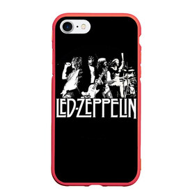 Чехол для iPhone 7/8 матовый с принтом Led Zeppelin 4 , Силикон | Область печати: задняя сторона чехла, без боковых панелей | led zeppelin | лед зеппелин | роберт плант