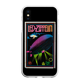 Чехол для iPhone XS Max матовый с принтом Led Zeppelin 6 , Силикон | Область печати: задняя сторона чехла, без боковых панелей | led zeppelin | лед зеппелин | роберт плант