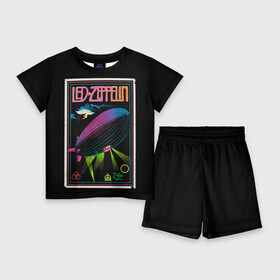 Детский костюм с шортами 3D с принтом Led Zeppelin 6 ,  |  | led zeppelin | лед зеппелин | роберт плант