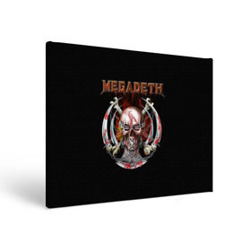 Холст прямоугольный с принтом Megadeth 5 , 100% ПВХ |  | megadeth | дирк вербурен | дэвид эллефсон | дэйв мастейн | кико лоурейро | мегадэт