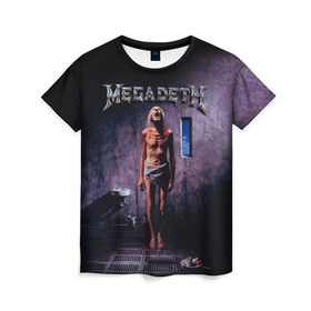 Женская футболка 3D с принтом Megadeth 7 , 100% полиэфир ( синтетическое хлопкоподобное полотно) | прямой крой, круглый вырез горловины, длина до линии бедер | megadeth | дирк вербурен | дэвид эллефсон | дэйв мастейн | кико лоурейро | мегадэт