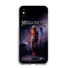 Чехол для iPhone XS Max матовый с принтом Megadeth 7 , Силикон | Область печати: задняя сторона чехла, без боковых панелей | megadeth | дирк вербурен | дэвид эллефсон | дэйв мастейн | кико лоурейро | мегадэт