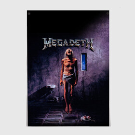 Постер с принтом Megadeth 7 , 100% бумага
 | бумага, плотность 150 мг. Матовая, но за счет высокого коэффициента гладкости имеет небольшой блеск и дает на свету блики, но в отличии от глянцевой бумаги не покрыта лаком | megadeth | дирк вербурен | дэвид эллефсон | дэйв мастейн | кико лоурейро | мегадэт