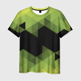 Мужская футболка 3D с принтом Trianses , 100% полиэфир | прямой крой, круглый вырез горловины, длина до линии бедер | trianse | абстракция | бумага | геометрия | грани | изгиб | линии | оптические | полигоны | полосы | постель | розовый | сочетания | текстура | треугольники