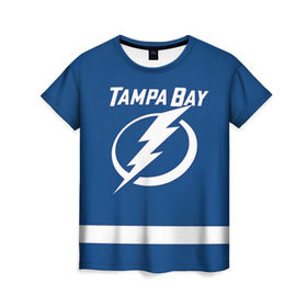Женская футболка 3D с принтом Tampa Bay Drouin , 100% полиэфир ( синтетическое хлопкоподобное полотно) | прямой крой, круглый вырез горловины, длина до линии бедер | 27 | jonathan drouin | tampa bay lightning | джонатан друэн | нхл | тампа бэй лайтнинг | хоккей