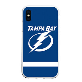 Чехол для iPhone XS Max матовый с принтом Tampa Bay Kucherov , Силикон | Область печати: задняя сторона чехла, без боковых панелей | 86 | nikita kucherov | tampa bay lightning | никита кучеров | нхл | тампа бэй лайтнинг | хоккей