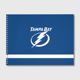 Альбом для рисования с принтом Tampa Bay Nesterov , 100% бумага
 | матовая бумага, плотность 200 мг. | 89 | nikita nesterov | tampa bay lightning | никита нестеров | нхл | тампа бэй лайтнинг | трактор | хоккей