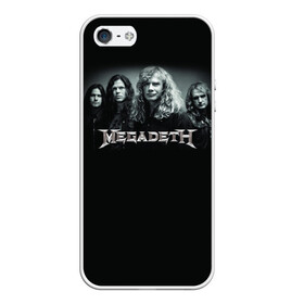 Чехол для iPhone 5/5S матовый с принтом Megadeth , Силикон | Область печати: задняя сторона чехла, без боковых панелей | dave | megadeth | metal | mustaine | rattlehead | rock | thrash | vic | дейв | мастейн | мегадет | метал | рок | треш
