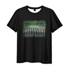 Мужская футболка 3D с принтом Megadeth , 100% полиэфир | прямой крой, круглый вырез горловины, длина до линии бедер | dave | megadeth | metal | mustaine | rattlehead | rock | thrash | vic | дейв | мастейн | мегадет | метал | рок | треш