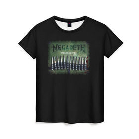 Женская футболка 3D с принтом Megadeth , 100% полиэфир ( синтетическое хлопкоподобное полотно) | прямой крой, круглый вырез горловины, длина до линии бедер | dave | megadeth | metal | mustaine | rattlehead | rock | thrash | vic | дейв | мастейн | мегадет | метал | рок | треш