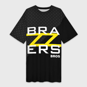 Платье-футболка 3D с принтом Brazzers Bros ,  |  | brazzers | erotic | johnny sins | love | man | pron | video | xxx | бразерс | браззерс | видео | джонни синс | лысый | любовь | прон