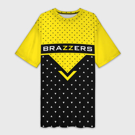 Платье-футболка 3D с принтом Brazzers ,  |  | brazzers | erotic | johnny sins | love | man | pron | video | xxx | бразерс | браззерс | видео | джонни синс | лысый | любовь | прон