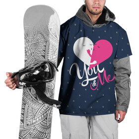 Накидка на куртку 3D с принтом Valentine`s Day, you and my , 100% полиэстер |  | 14 | february | half | heart | holiday | love | two | valentines day | you and i | две | день святого валентина | любовь | половинки | праздник | сердце | ты и я | февраль