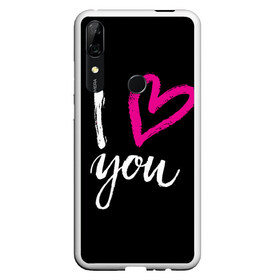 Чехол для Honor P Smart Z с принтом Valentines Day I Iove you , Силикон | Область печати: задняя сторона чехла, без боковых панелей | 14 | february | holiday | i love you | love | valentines day | день святого валентина | люблю | любовь | праздник | тебя | февраль | я