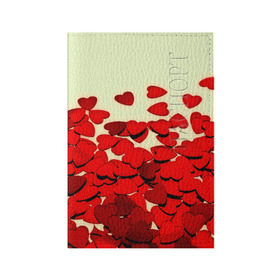Обложка для паспорта матовая кожа с принтом valentine`s day , натуральная матовая кожа | размер 19,3 х 13,7 см; прозрачные пластиковые крепления | Тематика изображения на принте: 14 февраля | valentines day | день влюбленных | игрушка | любовь | сердечки | сердце
