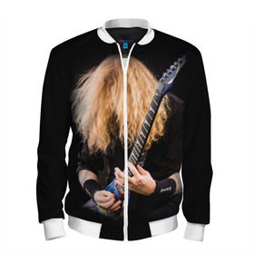 Мужской бомбер 3D с принтом Dave Mustaine , 100% полиэстер | застегивается на молнию, по бокам два кармана без застежек, по низу бомбера и на воротнике - эластичная резинка | Тематика изображения на принте: dave | megadeth | metal | mustaine | rattlehead | rock | thrash | vic | дейв | мастейн | мегадет | метал | рок | треш