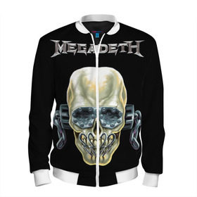 Мужской бомбер 3D с принтом Megadeth , 100% полиэстер | застегивается на молнию, по бокам два кармана без застежек, по низу бомбера и на воротнике - эластичная резинка | dave | megadeth | metal | mustaine | rattlehead | rock | thrash | vic | дейв | мастейн | мегадет | метал | рок | треш