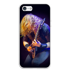 Чехол для iPhone 5/5S матовый с принтом Dave Mustaine , Силикон | Область печати: задняя сторона чехла, без боковых панелей | dave | megadeth | metal | mustaine | rattlehead | rock | thrash | vic | дейв | мастейн | мегадет | метал | рок | треш