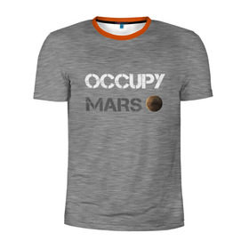 Мужская футболка 3D спортивная с принтом Захвати Марс , 100% полиэстер с улучшенными характеристиками | приталенный силуэт, круглая горловина, широкие плечи, сужается к линии бедра | Тематика изображения на принте: mars | space x | илон маск | марс | планеты | спэйс икс