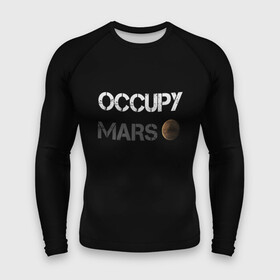 Мужской рашгард 3D с принтом Захвати Марс ,  |  | Тематика изображения на принте: mars | space x | илон маск | марс | планеты | спэйс икс