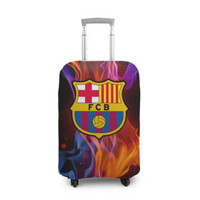 Чехол для чемодана 3D с принтом Барселона , 86% полиэфир, 14% спандекс | двустороннее нанесение принта, прорези для ручек и колес | fc barсelona | спорт | фк барселона | футбол | футбольный клуб басрелона
