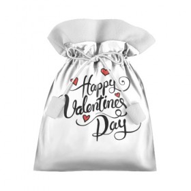 Подарочный 3D мешок с принтом Happy Valentine`s Day , 100% полиэстер | Размер: 29*39 см | 