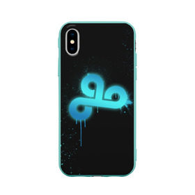 Чехол для Apple iPhone X силиконовый матовый с принтом cs:go - Cloud 9 (Black collection) , Силикон | Печать на задней стороне чехла, без боковой панели | cloud9 | cs | csgo | го | кс