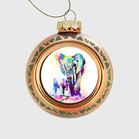 Стеклянный ёлочный шар с принтом Слоны , Стекло | Диаметр: 80 мм | Тематика изображения на принте: animal | art | bright | child | color | elephants | family | mother | rainbow | spectrum | животные | искусство | мама | радуга | ребенок | семья | слоны | спектр | цвета | яркие