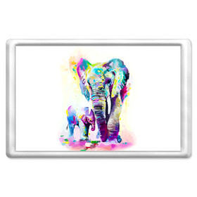 Магнит 45*70 с принтом Слоны , Пластик | Размер: 78*52 мм; Размер печати: 70*45 | Тематика изображения на принте: animal | art | bright | child | color | elephants | family | mother | rainbow | spectrum | животные | искусство | мама | радуга | ребенок | семья | слоны | спектр | цвета | яркие