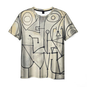 Мужская футболка 3D с принтом Пикассо , 100% полиэфир | прямой крой, круглый вырез горловины, длина до линии бедер | пикассо