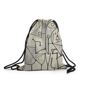 Рюкзак-мешок 3D с принтом Пикассо , 100% полиэстер | плотность ткани — 200 г/м2, размер — 35 х 45 см; лямки — толстые шнурки, застежка на шнуровке, без карманов и подкладки | пикассо