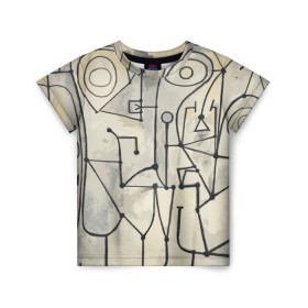 Детская футболка 3D с принтом Пикассо , 100% гипоаллергенный полиэфир | прямой крой, круглый вырез горловины, длина до линии бедер, чуть спущенное плечо, ткань немного тянется | пикассо