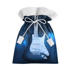 Подарочный 3D мешок с принтом Космическая гитара , 100% полиэстер | Размер: 29*39 см | fender | stratocaster | вселенная | галактика | гитра | космос | музыка | рок | рокнрол | стратокастер | туманность | фендер | электро | электрогитара