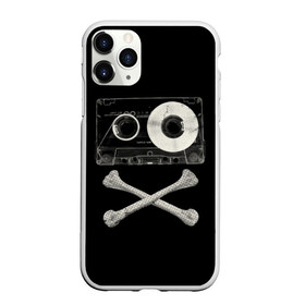 Чехол для iPhone 11 Pro матовый с принтом Pirate Music , Силикон |  | 80s | 90s | bone | dance | disco | music | pirate | retro | skelet | skull | tape | диско | кассета | кости | музыка | пират | ретро | скелет | череп