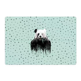 Магнитный плакат 3Х2 с принтом Панда-художник , Полимерный материал с магнитным слоем | 6 деталей размером 9*9 см | animal | art | artist | bear | beast | design | panda | style | арт | дизайн | животное | зверь | кисть | краски | медведь | панда | стиль | художник