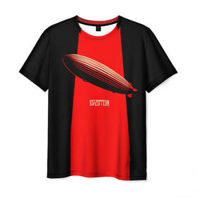 Мужская футболка 3D с принтом Led Zeppelin , 100% полиэфир | прямой крой, круглый вырез горловины, длина до линии бедер | led zeppelin