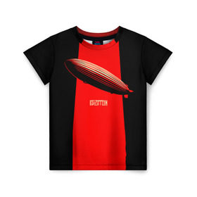 Детская футболка 3D с принтом Led Zeppelin , 100% гипоаллергенный полиэфир | прямой крой, круглый вырез горловины, длина до линии бедер, чуть спущенное плечо, ткань немного тянется | led zeppelin