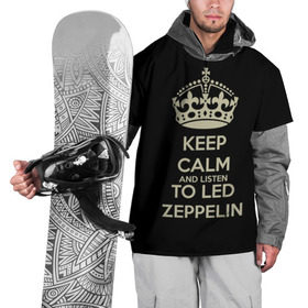 Накидка на куртку 3D с принтом Led Zeppelin , 100% полиэстер |  | Тематика изображения на принте: led zeppelin