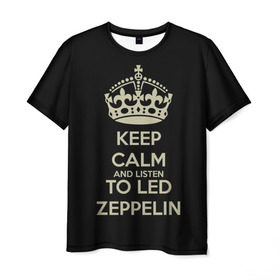 Мужская футболка 3D с принтом Led Zeppelin , 100% полиэфир | прямой крой, круглый вырез горловины, длина до линии бедер | led zeppelin