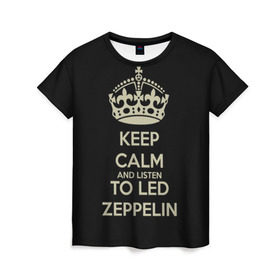 Женская футболка 3D с принтом Led Zeppelin , 100% полиэфир ( синтетическое хлопкоподобное полотно) | прямой крой, круглый вырез горловины, длина до линии бедер | led zeppelin