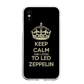 Чехол для iPhone XS Max матовый с принтом Led Zeppelin , Силикон | Область печати: задняя сторона чехла, без боковых панелей | led zeppelin
