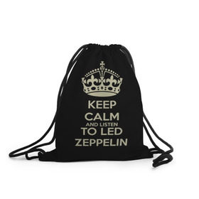 Рюкзак-мешок 3D с принтом Led Zeppelin , 100% полиэстер | плотность ткани — 200 г/м2, размер — 35 х 45 см; лямки — толстые шнурки, застежка на шнуровке, без карманов и подкладки | led zeppelin