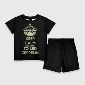Детский костюм с шортами 3D с принтом Led Zeppelin ,  |  | led zeppelin