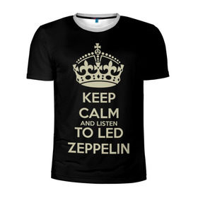 Мужская футболка 3D спортивная с принтом Led Zeppelin , 100% полиэстер с улучшенными характеристиками | приталенный силуэт, круглая горловина, широкие плечи, сужается к линии бедра | led zeppelin
