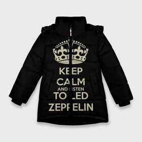 Зимняя куртка для девочек 3D с принтом Led Zeppelin , ткань верха — 100% полиэстер; подклад — 100% полиэстер, утеплитель — 100% полиэстер. | длина ниже бедра, удлиненная спинка, воротник стойка и отстегивающийся капюшон. Есть боковые карманы с листочкой на кнопках, утяжки по низу изделия и внутренний карман на молнии. 

Предусмотрены светоотражающий принт на спинке, радужный светоотражающий элемент на пуллере молнии и на резинке для утяжки. | led zeppelin