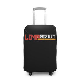 Чехол для чемодана 3D с принтом Limp Bizkit , 86% полиэфир, 14% спандекс | двустороннее нанесение принта, прорези для ручек и колес | fred durst | limp bizkit | лим бискит | фред дерст