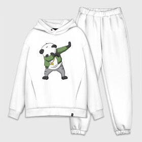 Мужской костюм хлопок OVERSIZE с принтом Panda dab ,  |  | dab | dab n dance | panda dab | панда