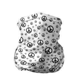 Бандана-труба 3D с принтом Peace Symbol , 100% полиэстер, ткань с особыми свойствами — Activecool | плотность 150‒180 г/м2; хорошо тянется, но сохраняет форму | Тематика изображения на принте: love | peace | symbol | знак | любовь | мир | пацифик | пацифика | сигнал | символ | хиппи